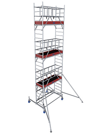KRAUSE Rusztowanie aluminiowe PROTEC XS wys.rob. 7,80m | system GUARDMATIC